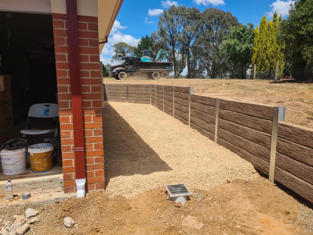 Concrete Sleeper Retaining Wall Melbourne